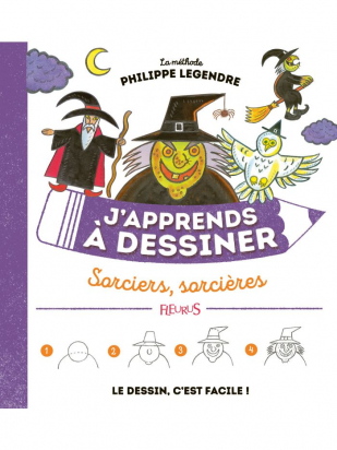 J'apprends à dessiner sorciers, sorcières Fleurus