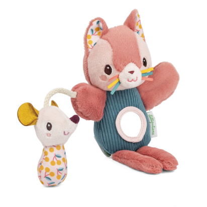 Peluche marionnette à doigts Jeanne le chat Lilliputiens