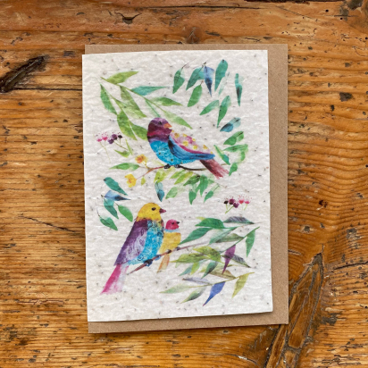 Carte à planter Oiseaux Les cartes de Lulu