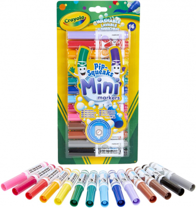 14 Mini feutres à colorier Crayola