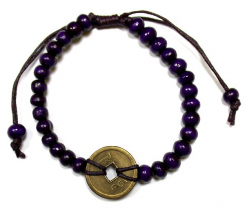 Bracelets Feng shui de Bali Bracelets Fend shui - Mauve