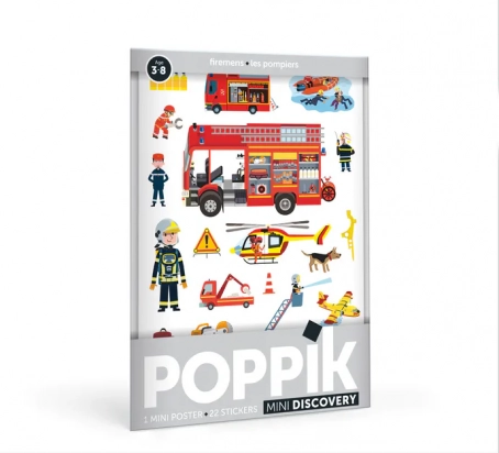 Mini poster Pompiers Poppik