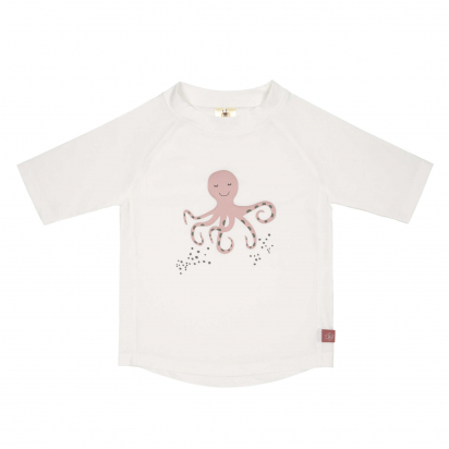 T-shirt Anti-UV Manches Courtes Octopus Blanc Lassig