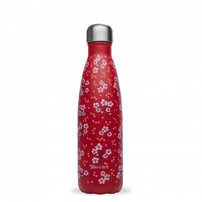 Bouteille Isotherme 500ml Hanami rouge Qwetch