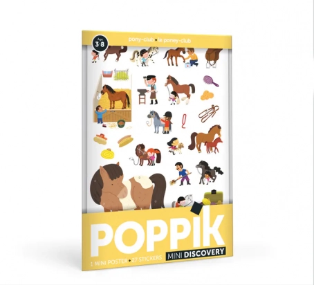Mini poster Les poneys Poppik