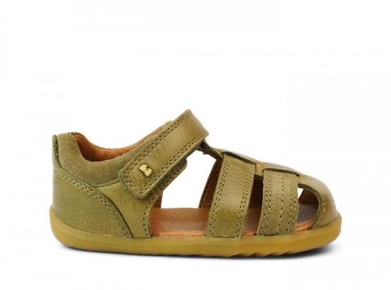 Chaussures souples Roam Olive T21 Step Up Bobux