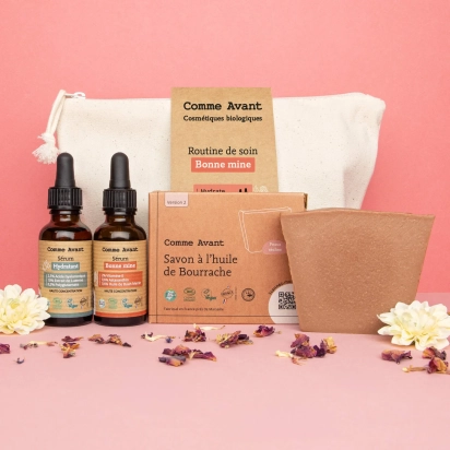 Coffret routine soin bonne mine bio naturelle – Comme Avant