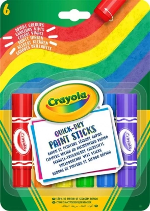 CRAYOLA – 6 bâtons de peinture