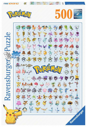 Puzzle 500 p - Pokédex première génération Ravensburger