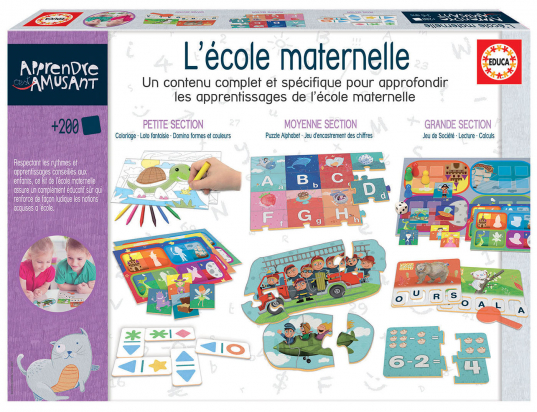 Kit Ecole Maternelle Apprendre C’est Amusant Educa