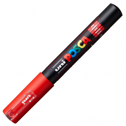 Marqueur PC1MC pointe extra-fine 0,7-1 mm Rouge POSCA