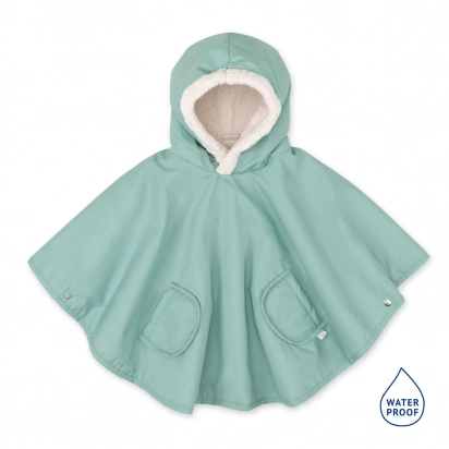 Poncho teddy + coated sauge Bemini