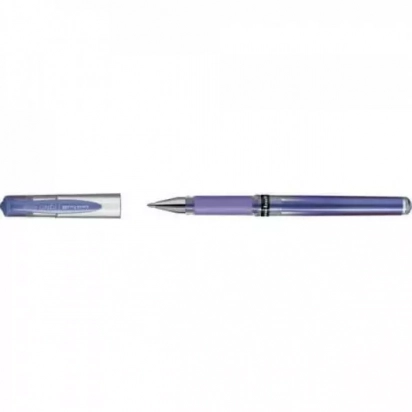 Stylo roller - Violet metallic - Signo Broad grip - Pointe large - Uni-ball