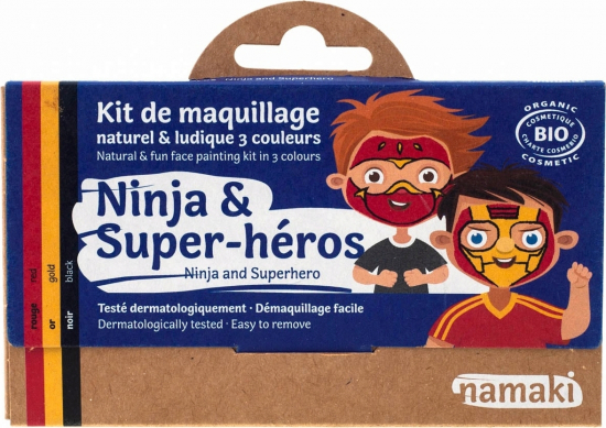 Maquillage Kit 3 couleurs Ninja et super héros - Namaki