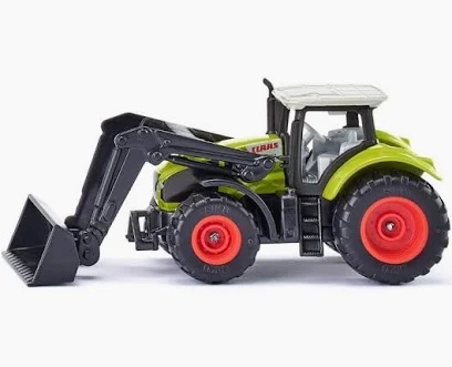 SIKU Tracteur vert avec chargeur frontal roues rouges 1392