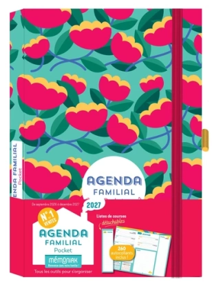 Agenda familial Mémoniak pocket, sept. 2026 à déc. 2027 - Editions 365