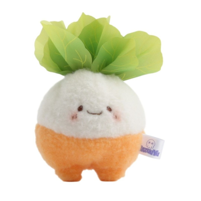 Peluche Légumes VEGGIES Radis - Porte-clés 15 cm
