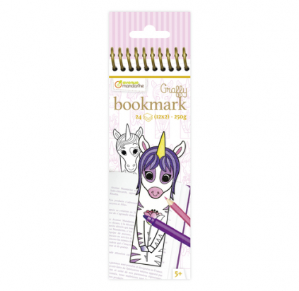 Graffy Bookmark Licornes Avenue mandarine