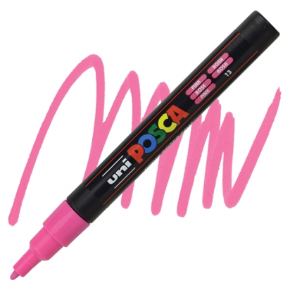 Marqueur PC3M pointe fine 0,9-1,3 mm Rose POSCA