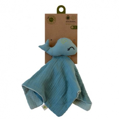 Doudou La Mer Baleine coton bio GOTS aPuntBarcelona