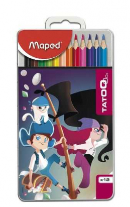12 crayons color'peps - Pirates - Maped