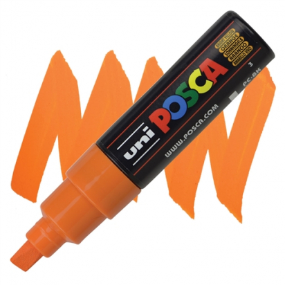 Marqueur PC8K pointe large 8 mm Orange POSCA