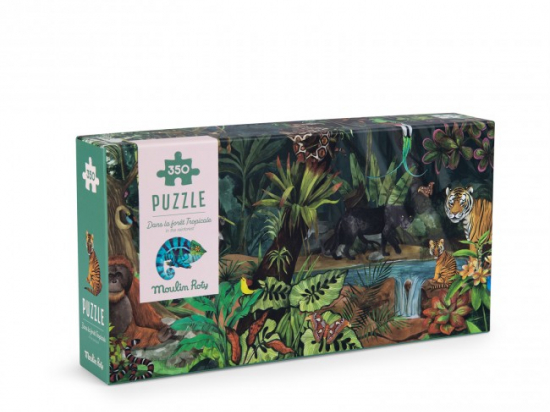 Puzzle Dans la forêt tropicale (350 pièces) Moulin Roty