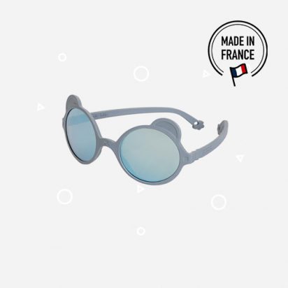Lunettes de soleil 1-2 ans Ourson Bleu argenté KI ET LA