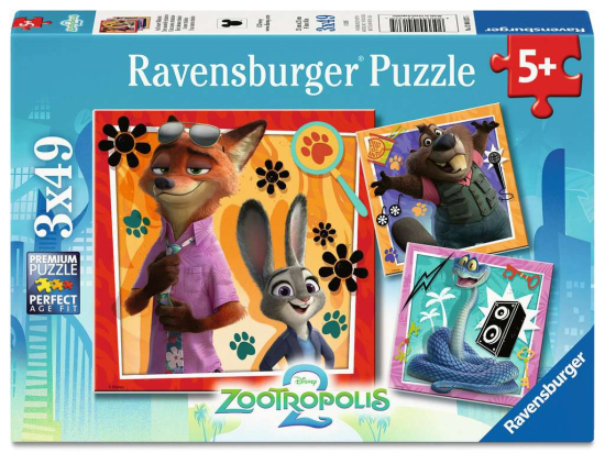 Puzzle 3x49p Zootopia 2 Ravensburger