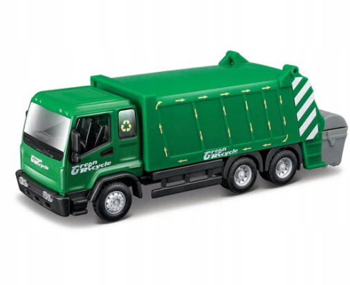 Camion poubelle municipal 1/50 – modèle aleatoire – Bburago