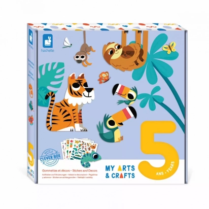 Coffret Créatif Gommettes et Décors Jungle Janod