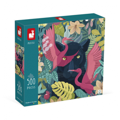 Puzzle 500pièces Panthère Mystique Janod