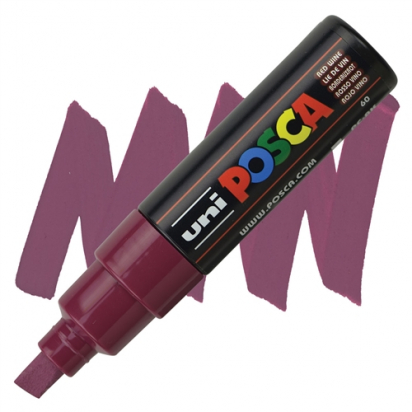 Marqueur PC8K pointe large 8 mm Lie de vin POSCA