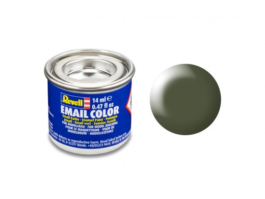 Peinture Vert olive satiné 14 ml Revell