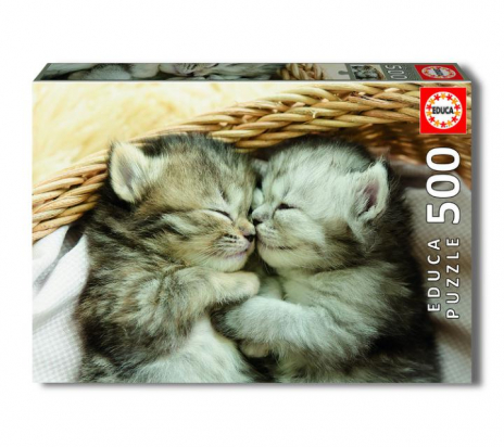 Puzzle 500 pièces doux chatons Educa