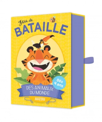 Jeu de bataille des animaux du monde Auzou