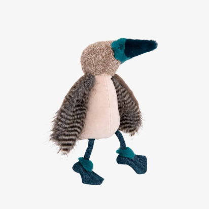 Peluche Oiseau fou à pieds bleus Tout autour du monde Moulin Roty