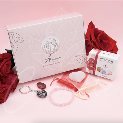 Coffret box découverte lithothérapie Amour