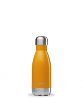 Bouteille Isotherme - 260ml - Jaune safran - Qwetch