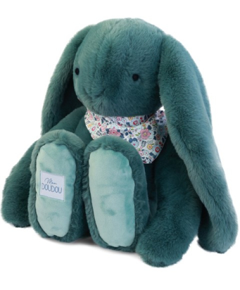 Peluche – Lapin fleurette Eucalyptus XL 50cm  Doudou et Compagnie