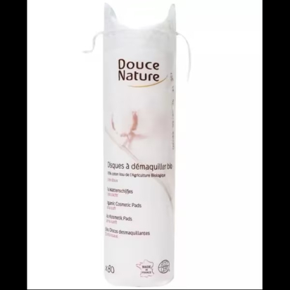 Disques à démaquiller bio 80 unités - douce nature