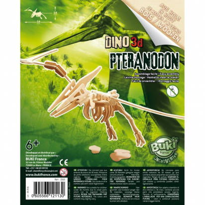 Dinosaure Pteranodon 3D en bois à assembler Buki