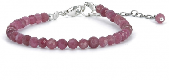 Bracelet à facettes Tourmaline rose