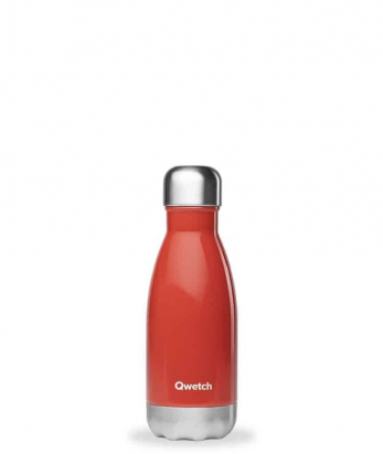 Bouteille Isotherme - 260ml - rouge - Qwetch