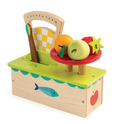 Balance en bois avec fruits Tender Leaf toys