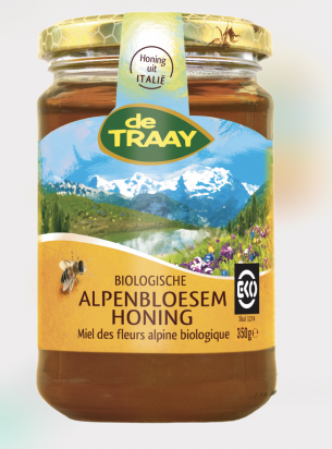 Miel des fleurs alpine bio 350g De Traay