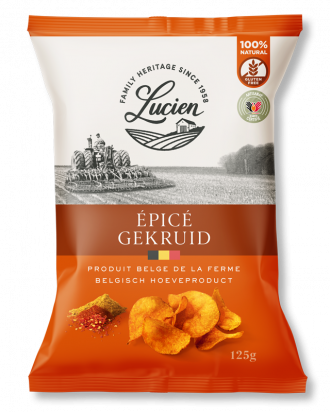 Chips saveur épicée bio 125gr Lucien
