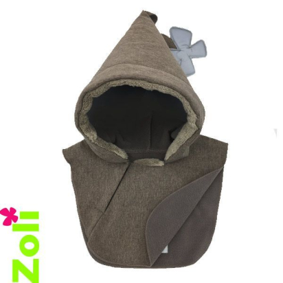 Capuchon cagoule imperméable bébé Zoli - Taupe