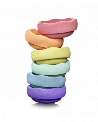 Stapelstein Rainbow Pastel 6 pièces