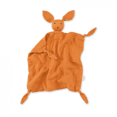 Doudou plat Bunny Orange Bemini